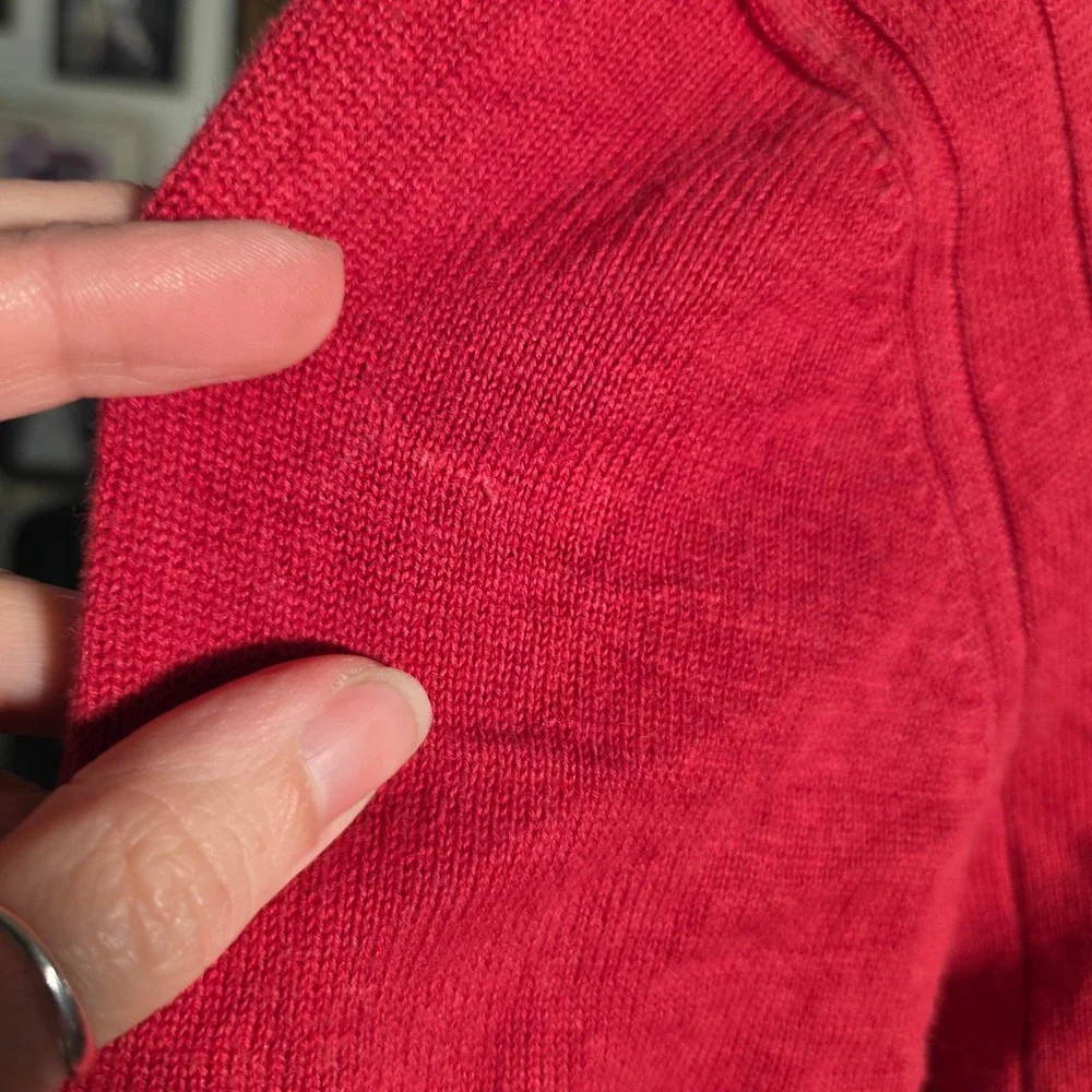 Vintage 90s Alfred Dunner Red Nautical‎ Embroidered Short Sleeve Knit Tee Blouse